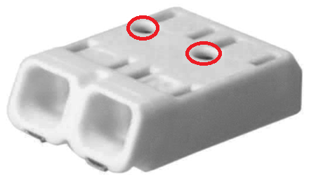 New 2-wire connector.