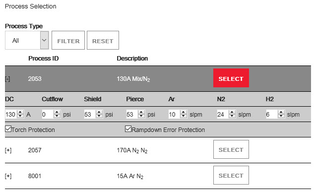 This image shows an example of an Operate screen.