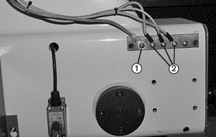 Exemplo de pórtico da barra de distribuição de aterramento